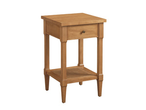 Lexington Barclay Butera Bay Night Table - Elegant Storage Solution With Soft-close Drawer And Woven Cane Shelf For Cozy Spaces Table Rock  934-622