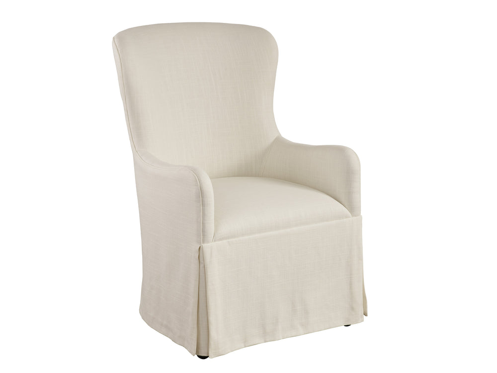 Lexington Barclay Butera Aliso Upholstered Host Chair With Elegant Barrel Back Design And Stain-resistant Performance Fabric Table Rock  934-885-01