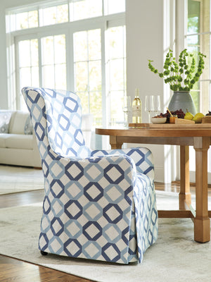 Lexington Barclay Butera Aliso Upholstered Host Chair With Elegant Barrel Back Design And Stain-resistant Performance Fabric Table Rock  934-885-40