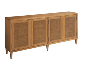 Lexington Barclay Butera Bluebird Media Console: Timeless Design With Woven Cane Panels And Adjustable Shelves For Versatility Table Rock  934-907