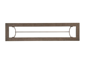 Lexington Barclay Butera Bluff Metal Console Table - Elegant Textured Brass Base With Sleek Glass Top For Timeless Style Table Rock  934-967c