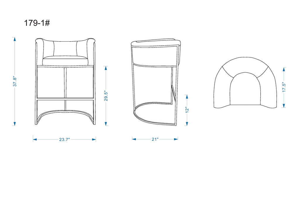 English Elm Cosmopolitan Metal Upholstered Barstool with Geometric Frame, Faux Leather Seat, High-Density Foam Comfort Camel B365P398446