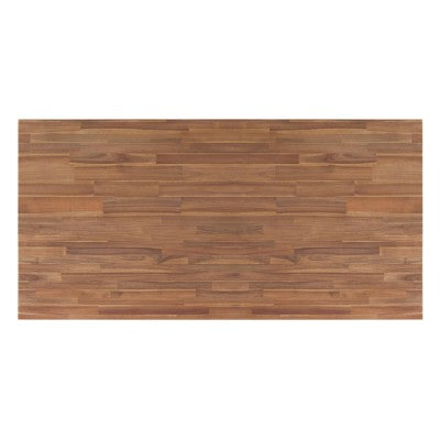 Bedford 75" Rectangular Dining Table - Stylish Brushed Brown Acacia for Rustic Modern Dining Spaces