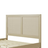 Christopher Knight Home® - Noble House - - Solid Wood Platform Queen Bed With Rattan