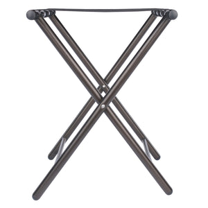 Winsome Wood Tavin Luggage Rack - Antique Bronze Metal Stand With Nylon Straps For Guestroom & Travel Needs Antique Bronze Metal ,Nylon 93522-winsome-wood