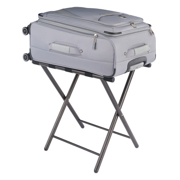 Winsome Wood Tavin Luggage Rack - Antique Bronze Metal Stand With Nylon Straps For Guestroom & Travel Needs Antique Bronze Metal ,Nylon 93522-winsome-wood