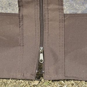 English Elm Outsunny 12' X 12' Round Gazebo With Double-Tier Roof, Mesh Netting, Curtains & Sturdy Steel Frame W2225P174254-GIGA