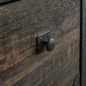 English Elm Lateral File Cabinet With Rustic Brown Finish - Spacious, Secure Storage For Home Or Office Use B356P367830