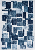 Louis de Pootere Craft Lucia 100% PET Poly Mechanically Woven Jacquard Flatweave Geometric Rug Ice Blue 7'10"