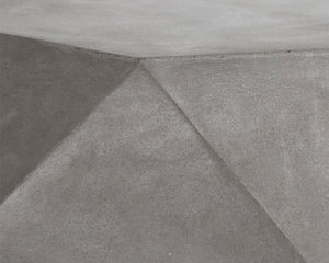 Sunpan Constance Concrete Coffee Table - Stylish Geometric Design for Urban Indoor & Covered Outdoor Spaces