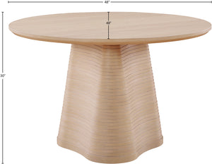Bernada Natural Dining Table 935Natural-T Meridian Furniture