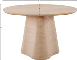 Bernada Natural Dining Table 935Natural-T Meridian Furniture