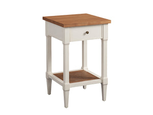 Lexington Barclay Butera Bay Night Table - Elegant Storage Solution With Soft-close Drawer And Woven Cane Shelf For Cozy Spaces Tides  935-622