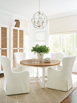 Lexington Barclay Butera Aliso Upholstered Host Chair With Elegant Barrel Back Design And Stain-resistant Performance Fabric Table Rock  934-885-01