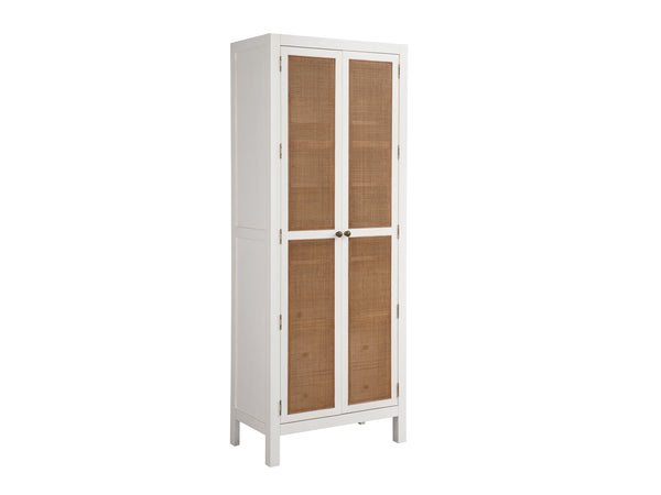 Lexington Barclay Butera Surf Storage Cabinet With Woven Cane Doors, Adjustable Shelves, Soft-close Drawers & Cord Management Tides  935-975