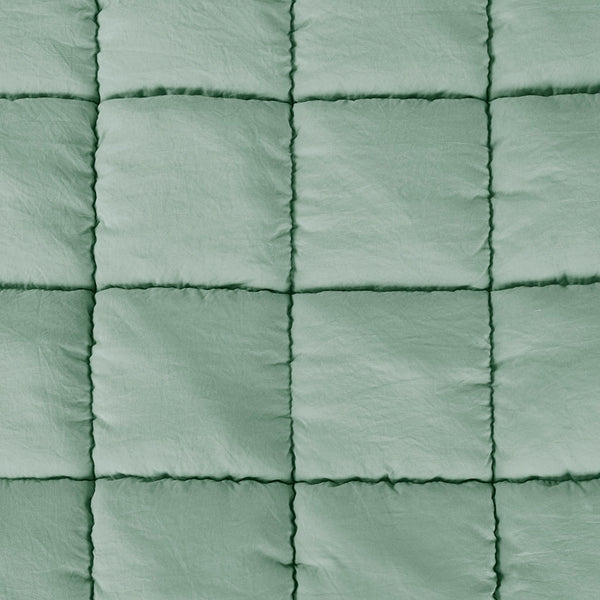 JLA Home Intelligent Design - Down Down Alternative Comforter Set with 3D Puff Stitching, Overfilled Warmth, OEKO-TEX Luxury Plush Mini Set Sage ID10-2306