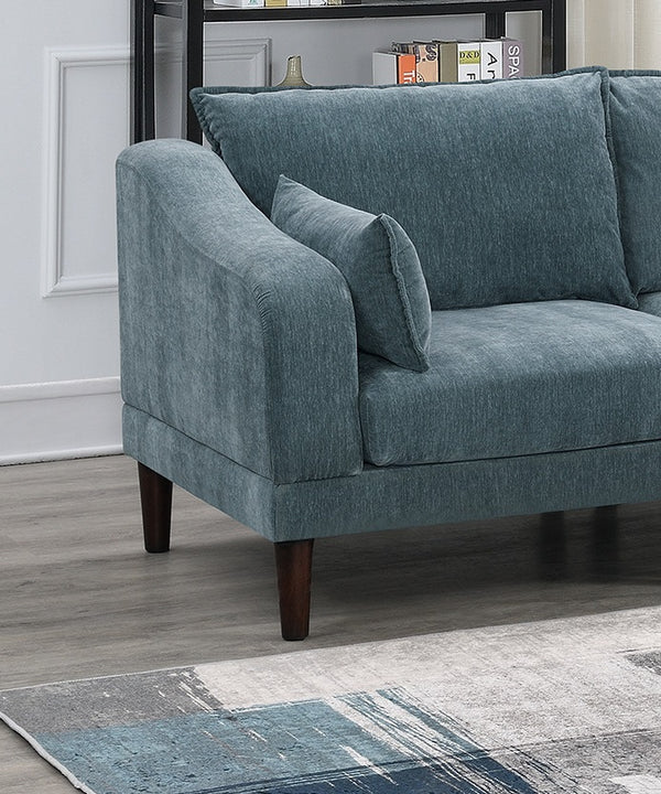 English Elm Beautiful 5-Piece Modular Sectional Set In Mineral - Versatile Living Room Furniture For Modern Style B011S01582