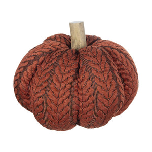 English Elm Set Of 2 Orange Fabric Pumpkins – Cozy Autumn Decor For Thanksgiving, Harvest Festivals & Home Styling W2078P375842-GIGA