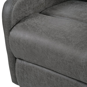 English Elm Christopher Knight Home® - Modern Recliner Plush Manual Recliner Chair with Ergonomic Support, 3-Position Backrest, Durable Fabric Comfort Grey N763P256491D