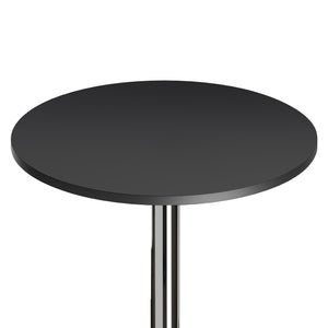 Winsome Wood Spectrum 24" Round Pub Table - Stylish Black Wood & Chrome Base For Dining And Social Gatherings Black ,Metal Composite Wood ,Metal 93624-winsome-wood