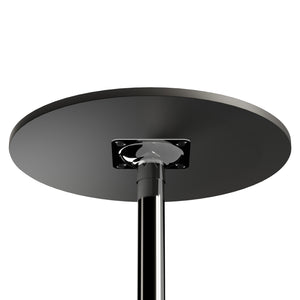 Winsome Wood Spectrum 24" Round Pub Table - Stylish Black Wood & Chrome Base For Dining And Social Gatherings Black ,Metal Composite Wood ,Metal 93624-winsome-wood