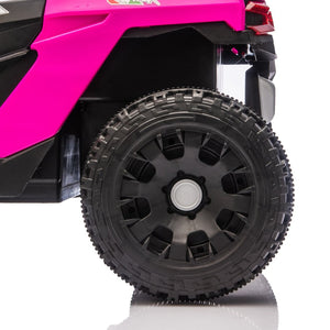 English Elm 24v Kids Utv Ride on with Dual 80w Motors Remote Control and Four Wheel Suspension Pink W1578P342131