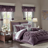 Madison Park Essentials Joella Transitional 24 Piece Room in a Bag MPE10-700 Plum