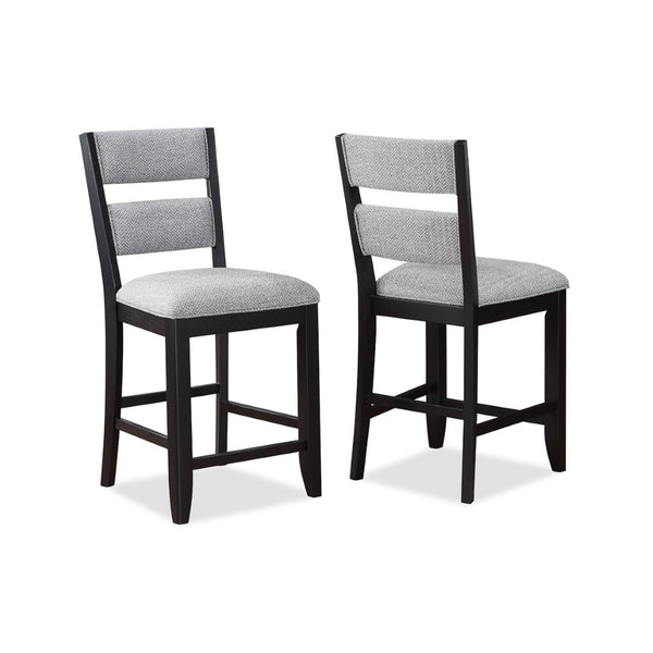 English Elm Kara Upholstered Counter Height Dining Chairs Set of 2 with Solid Wood Frame B056P416861