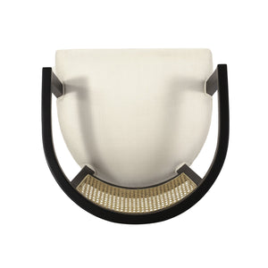 English Elm Christopher Knight Home® - Dining Arm Chair Set Of 2 - Elegant Cream Upholstered Chairs With Cane Web Back For Timeless Style N771P290371M