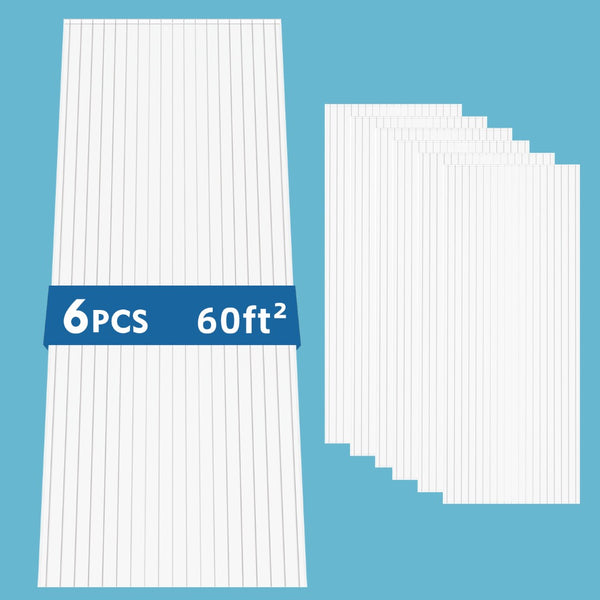 English Elm 6 Twin Wall Polycarbonate Greenhouse Panels Uv Blocking Thermal Insulated Roofing W3213P458668