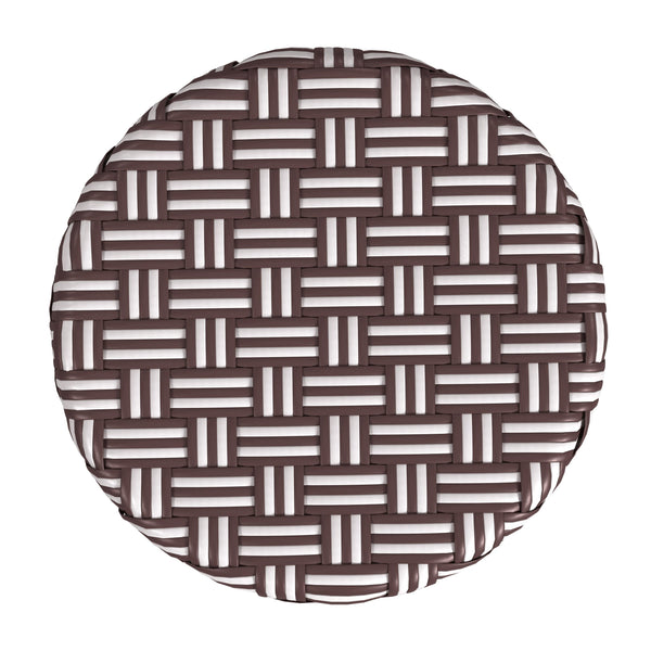 Butler Specialty Tobias Rattan Round Counter Stool – Durable, Stylish, And Lightweight For Your Dining Or Office Space Burgundy Rattan,Polyurethane Synthetic (Pe) Rattan 9371466-butler