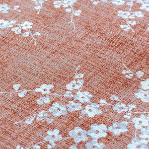 Louis de Poortere Sakura Floral Area Rug Transitional Cherry Blossom Design for Living Room or Bedroom Copper Pink 7'9 x 11'2 120107