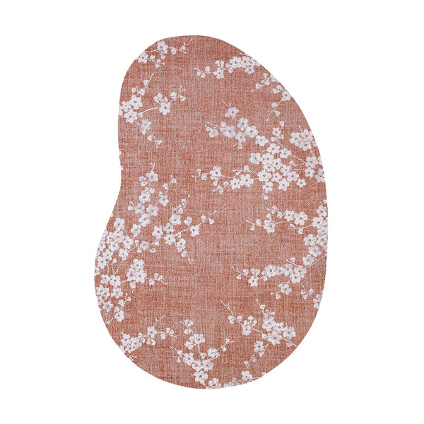 Louis de Poortere Sakura Floral Area Rug Transitional Cherry Blossom Design for Living Room or Bedroom Copper Pink 7'9 x 11'2 120107