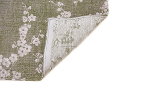 Louis de Pootere Sakura Sakura 100% PET Poly Mechanically Woven Jacquard Flatweave Traditional / Oriental Rug Wet Garden 7'10"