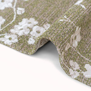 Louis de Poortere Sakura Floral Area Rug Transitional Cherry Blossom Design for Living Room or Bedroom Wet Garden 7'9 x 11'2 120109