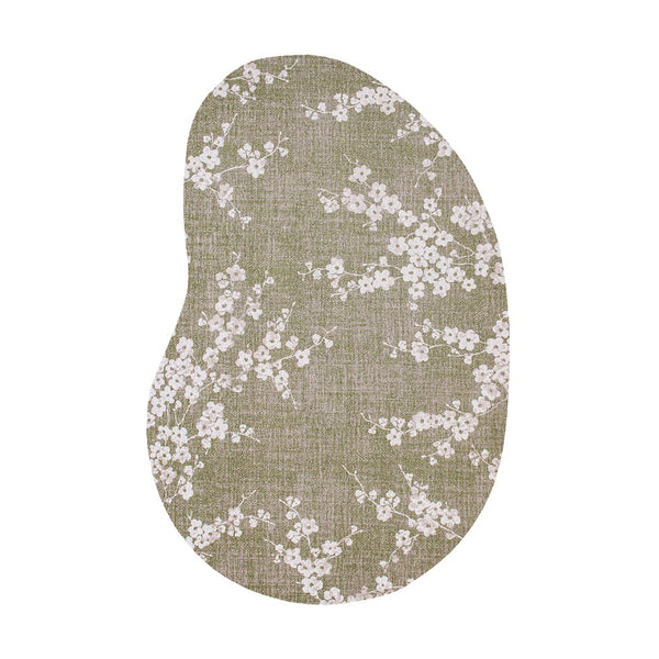 Louis de Poortere Sakura Floral Area Rug Transitional Cherry Blossom Design for Living Room or Bedroom Wet Garden 7'9 x 11'2 120109