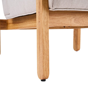 English Elm Fluffy Shearling Accent Chair Plush Tiered Back Solid Wood Frame Cozy Reading Nook Beige+Natural N767P366257E