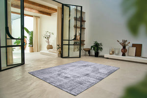 Louis de Pootere Fading World Kirman 100% PET Poly Mechanically Woven Jacquard Flatweave Traditional / Oriental Rug Quartz 9'2" x 12'10"