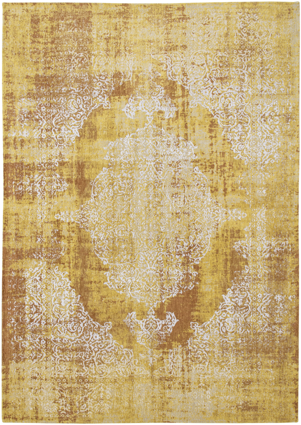 Louis de Pootere Fading World Kirman 100% PET Poly Mechanically Woven Jacquard Flatweave Traditional / Oriental Rug Sunwax 9'2" x 12'10"