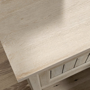 English Elm Night Stand - Stylish Gray Finish, Compact Design With Drawer & Shelf For Organized Bedroom Storage B356P402791