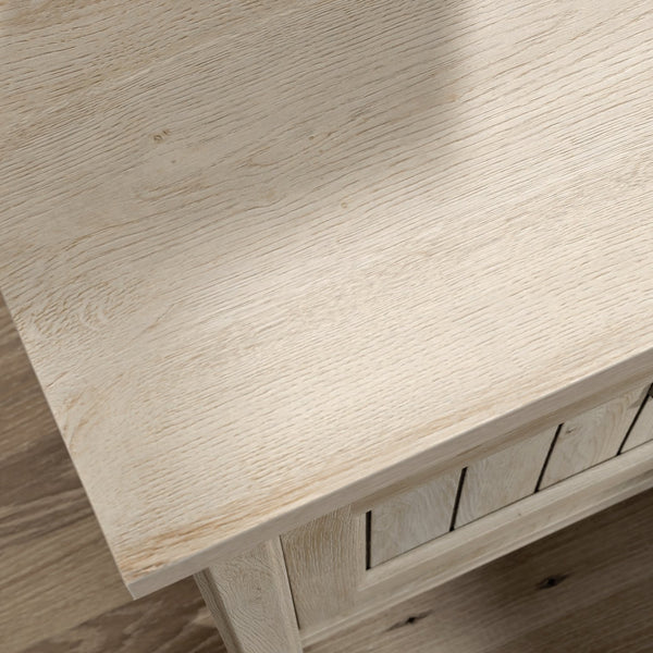 English Elm Night Stand - Stylish Gray Finish, Compact Design With Drawer & Shelf For Organized Bedroom Storage B356P402791