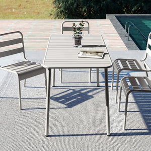 English Elm Sella Long Outdoor Dining Table – Waterproof, Versatile, Stylish For Balconies, Courtyards, And Patios W3318P306391-GIGA