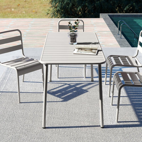 English Elm Sella Long Outdoor Dining Table – Waterproof, Versatile, Stylish For Balconies, Courtyards, And Patios W3318P306391-GIGA