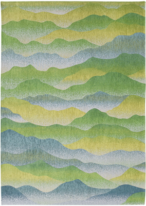 Louis de Pootere Gallery Himalaya 100% PET Poly Mechanically Woven Jacquard Flatweave Contemporary / Modern Rug Spring 7'10"