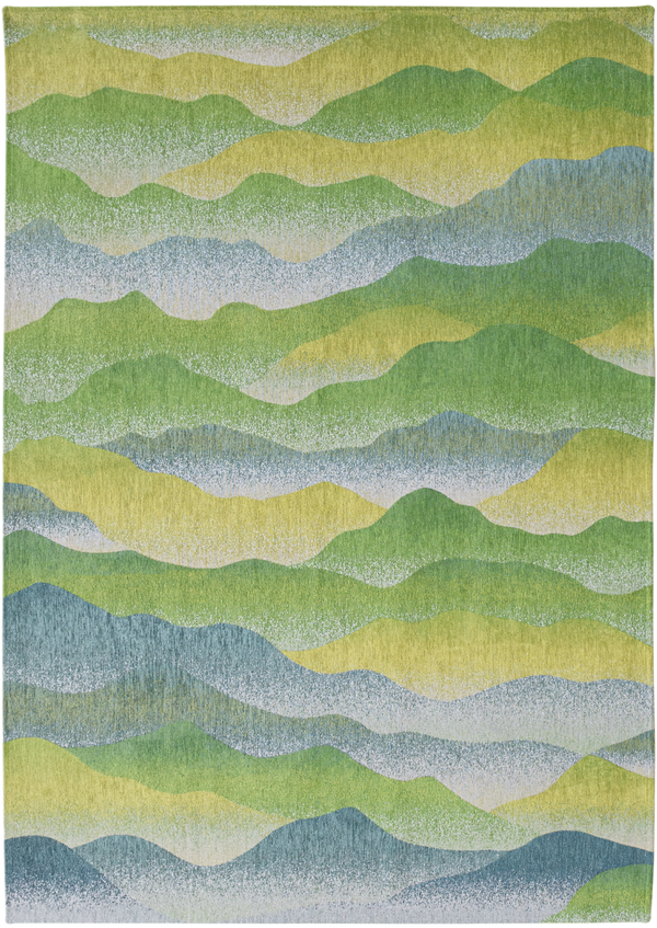 Louis de Pootere Gallery Himalaya 100% PET Poly Mechanically Woven Jacquard Flatweave Contemporary / Modern Rug Spring 7'10"