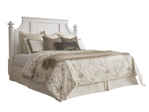 Lexington Barclay Butera Santorin Headboard - Elegant Crown Design With Removable Carving For California King Bed Frames Polo Mallet White  937-135hb