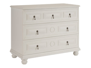 Lexington Barclay Butera Cannes Single Dresser - Stylish Storage Solution With Three Heavy-duty Drawers And Elegant Design Polo Mallet White  937-221