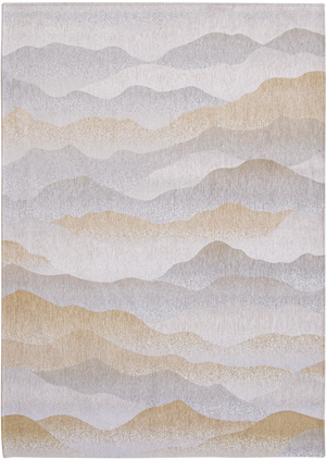 Louis de Pootere Gallery Himalaya 100% PET Poly Mechanically Woven Jacquard Flatweave Contemporary / Modern Rug Summer 7'10"