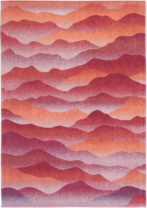 Louis de Pootere Gallery Himalaya 100% PET Poly Mechanically Woven Jacquard Flatweave Contemporary / Modern Rug Autumn 7'10"