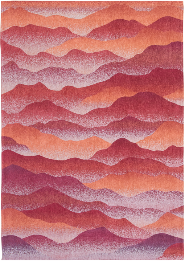 Louis de Pootere Gallery Himalaya 100% PET Poly Mechanically Woven Jacquard Flatweave Contemporary / Modern Rug Autumn 7'10"